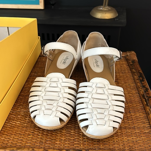 Softspots Leather Huarache, white, 11w - Picture 3 of 8